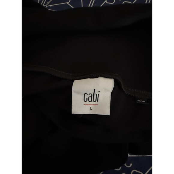 CAbi Chance Wide Leg Pants Style 1208 Black Pull On Stretch Dressy Size L - Picture 13 of 13